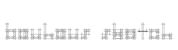 Bauhaus Sketch Font Image