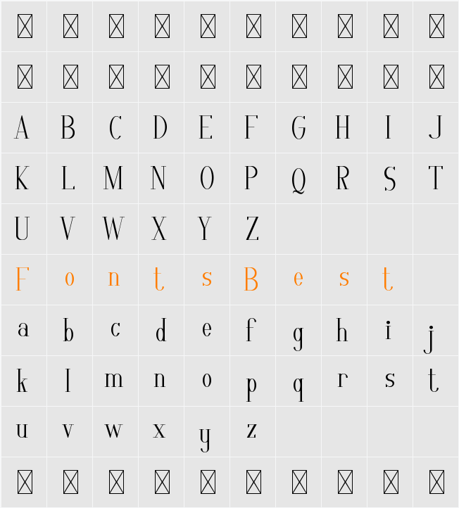 Aulion Demo Character Map