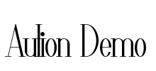 Aulion Demo Font Image