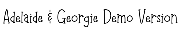 Adelaide & Georgie Demo Version Font Image