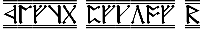 Cirth Erebor-2 Font Image