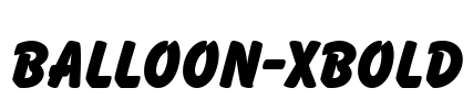 Balloon-Xbold Font Image