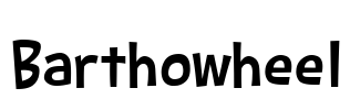 Barthowheel Font Image