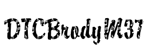 DTCBrodyM37 Font Image