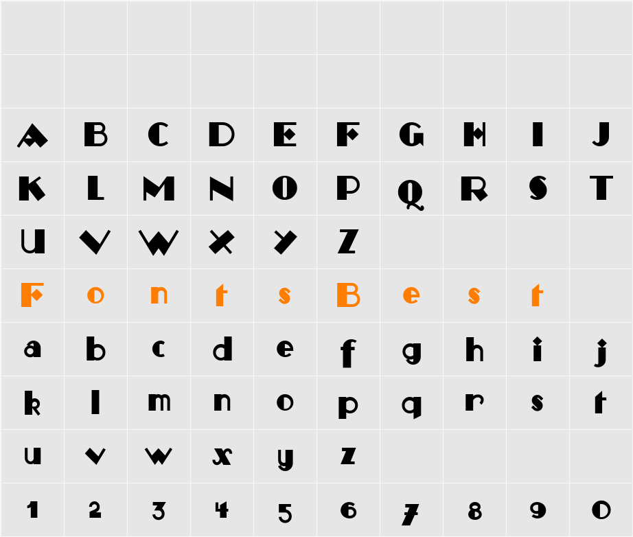 Monkey-Fingers Character Map