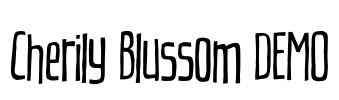 Cherily Blussom DEMO Font Image