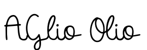 AGlio Olio Font Image