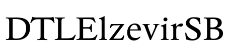 DTLElzevirSB Font Image