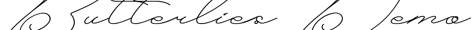 Butterlies Demo Font Image