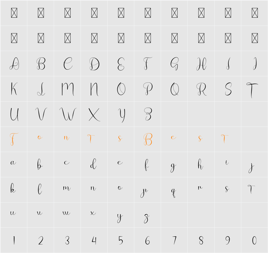 Allittes Character Map