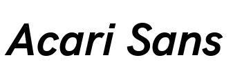 Acari Sans Font Image