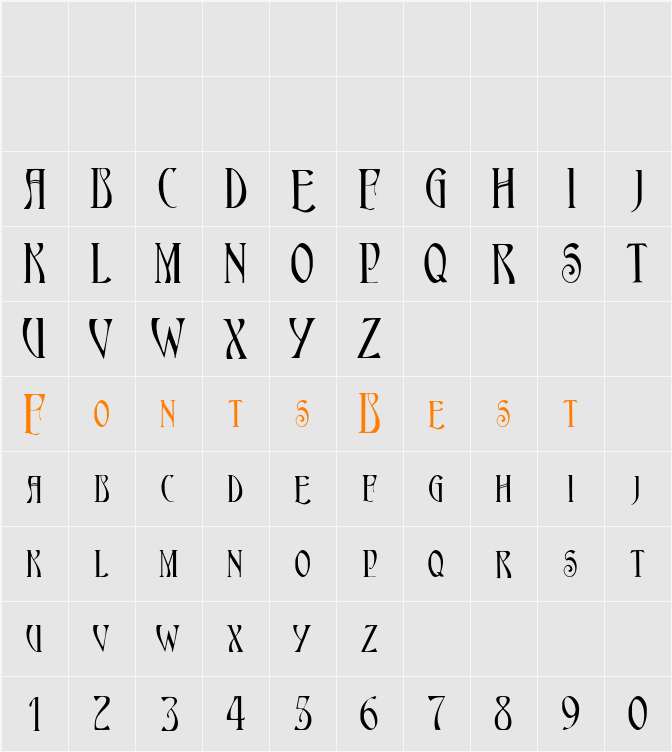 Ambrosia Character Map