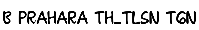 B Prahara TH_Tlsn Tgn Font Image