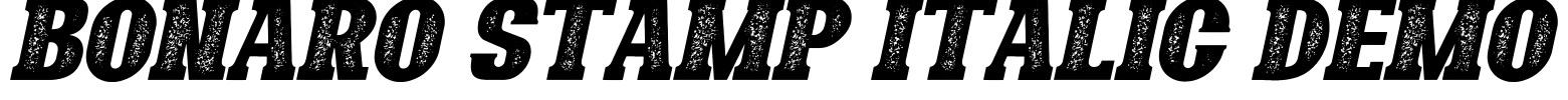 Bonaro Stamp Italic Demo