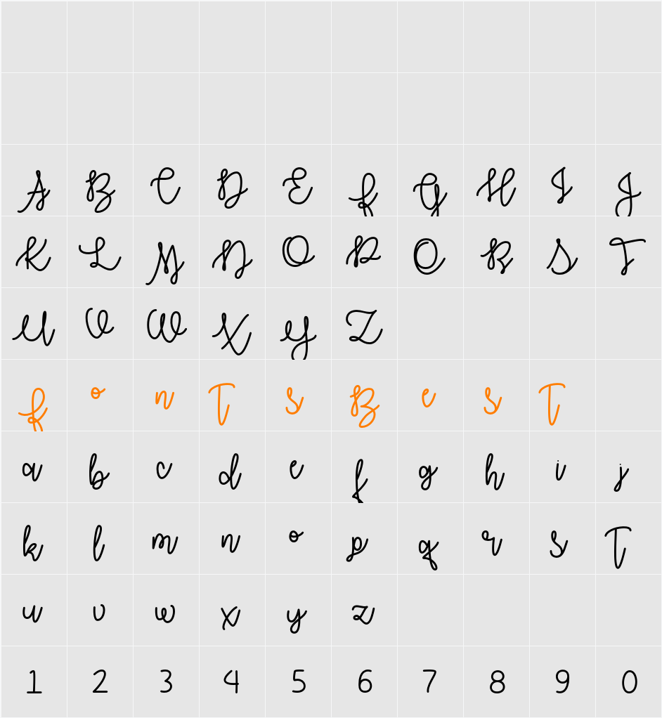 Autumn Moon Character Map