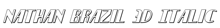 Nathan Brazil 3D Italic