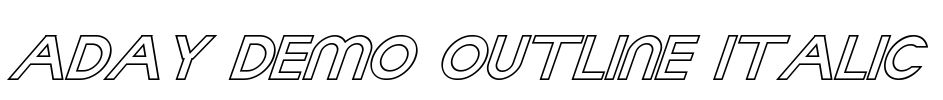 Aday Demo Outline Italic