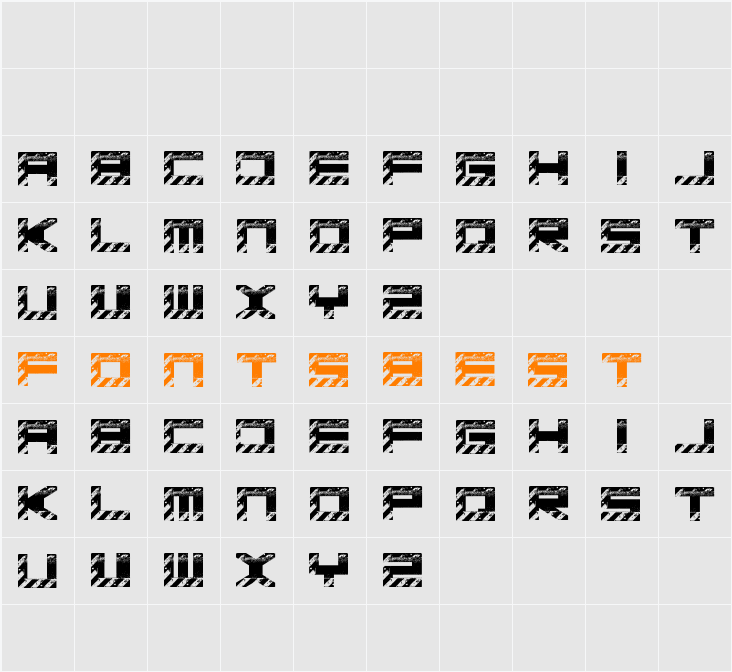 Basica industrial Character Map