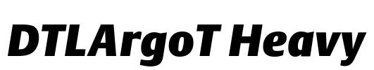 DTLArgoT Heavy Font Image