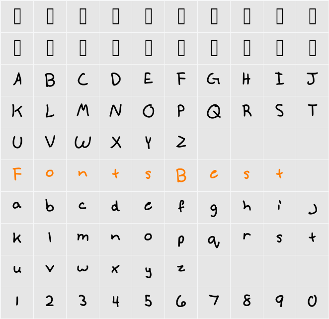 Anneke Character Map