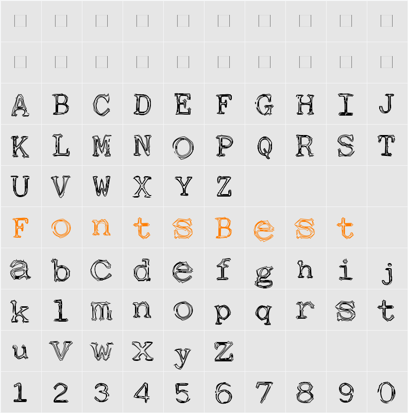 NONLINEAR-OPEN Character Map