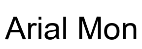 Arial Mon