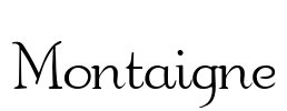 Montaigne Font Image