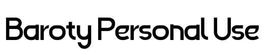 Baroty Personal Use Font Image