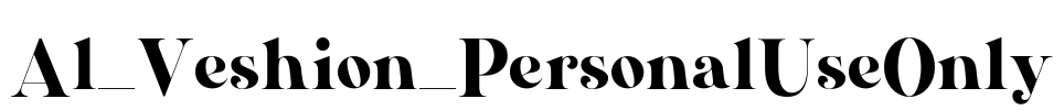 Al_Veshion_PersonalUseOnly Font Image