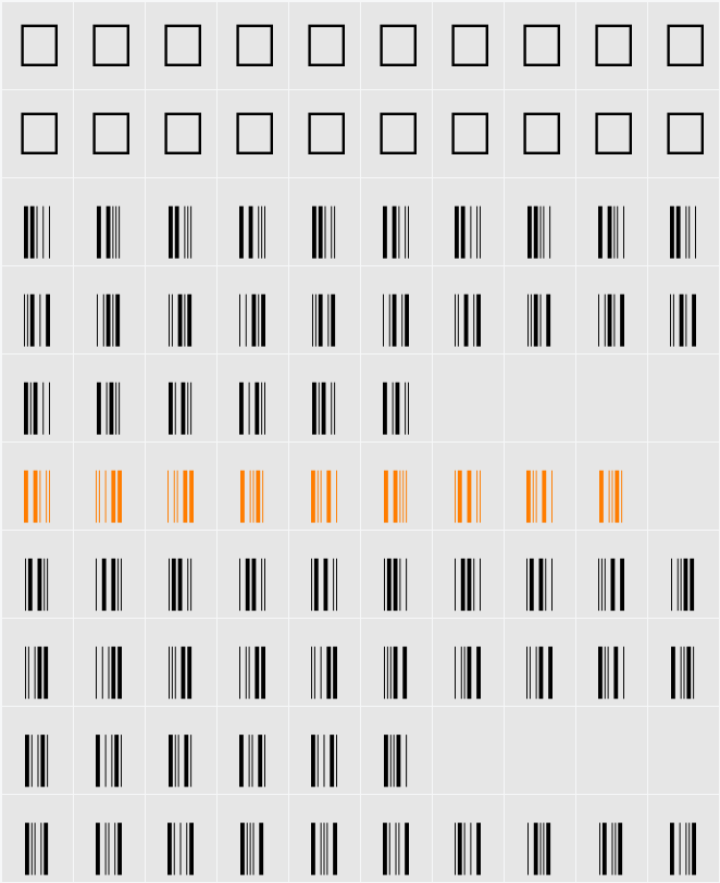 IntP24DmTt Character Map