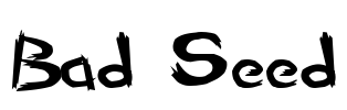 Bad Seed Font Image