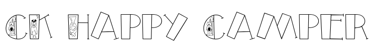 CK Happy Camper Font Image