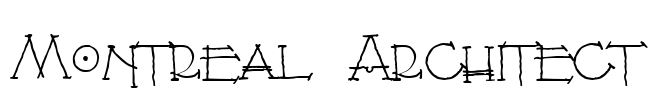 Montreal Architect Font Image