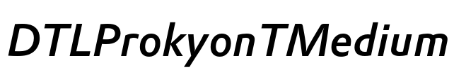 DTLProkyonTMedium Font Image