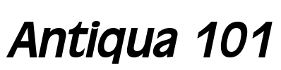 Antiqua 101