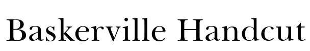 Baskerville Handcut Font Image