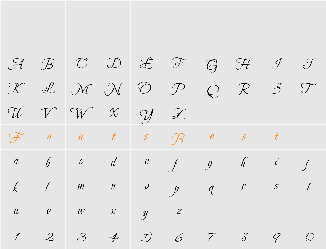 BeauRivageOne Character Map