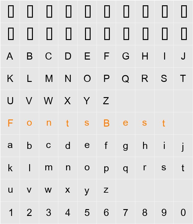 DSN SuRaDej Character Map