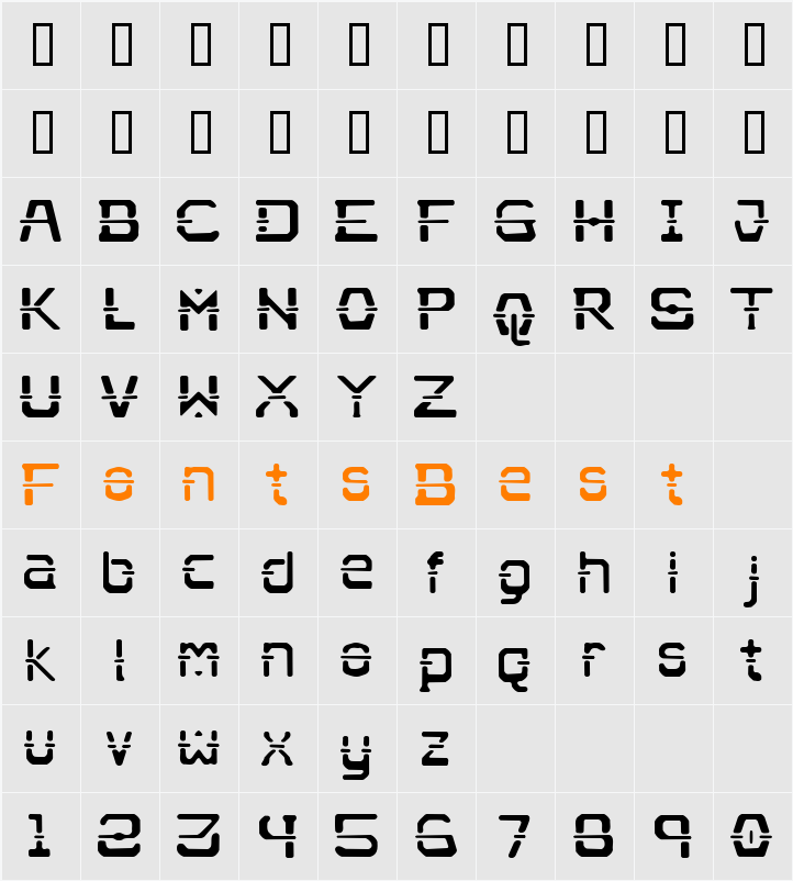 Nebullium Character Map