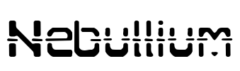 Nebullium Font Image