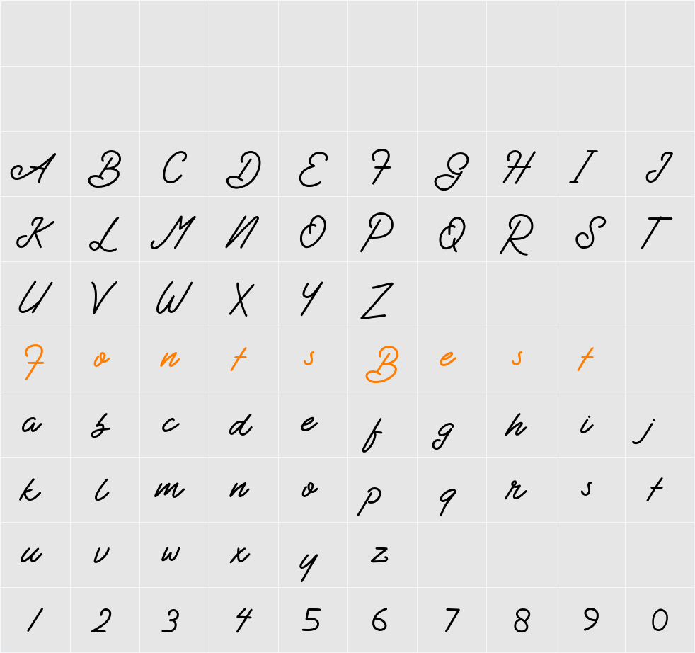 Badbad Character Map