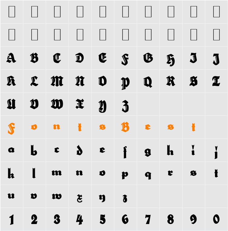 HerzogVonGraf Character Map