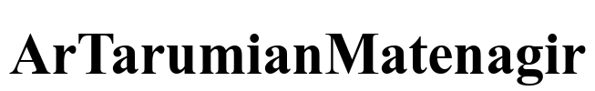 ArTarumianMatenagir Font Image