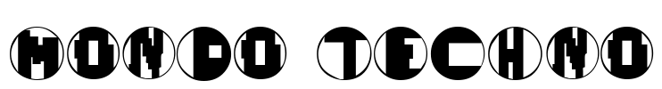 Mondo Techno Font Image