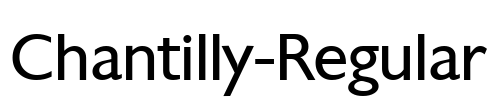Chantilly-Regular Font Image