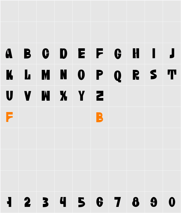 fontfirst Character Map