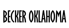Becker Oklahoma Font Image