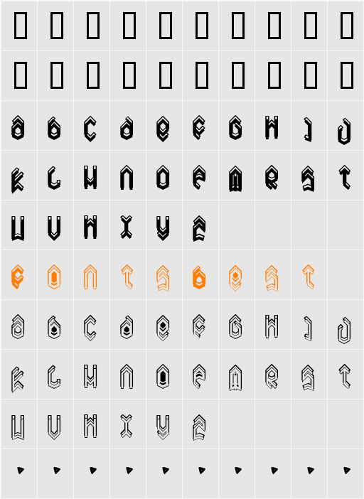 JI-Doling Character Map