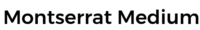 Montserrat Medium Font Image