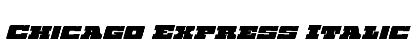 Chicago Express Italic Font Image